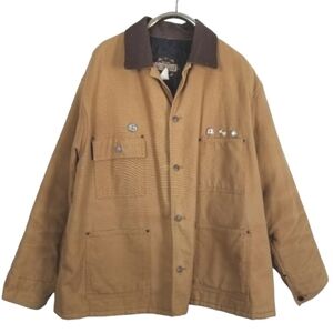 VTG Barn Field Coat Canvas Quilt Lined Made USA XXXL Winter Guide Gear Hunting